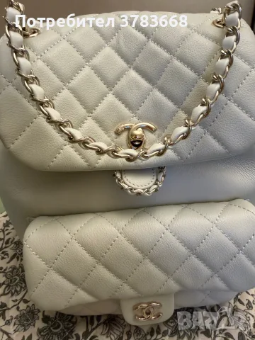 СТИЛНА ДАМСКА РАНИЦА В СТИЛ CHANEL, снимка 6 - Раници - 56521196