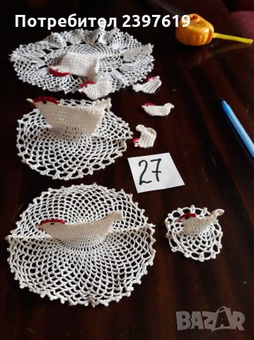 Плетени на една кука декоративни пилета № 27, снимка 5 - Други - 30821330