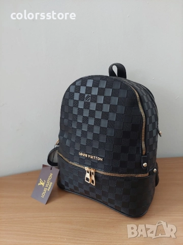 Черна раница Louis Vuitton/SG107de, снимка 3 - Раници - 51937868