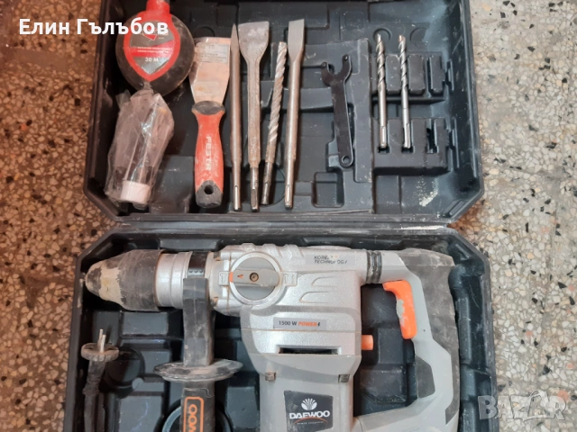 Перфоратор DAEWOO DARH26-105C, в куфар и принадлежности, снимка 2 - Перфоратори - 54365829