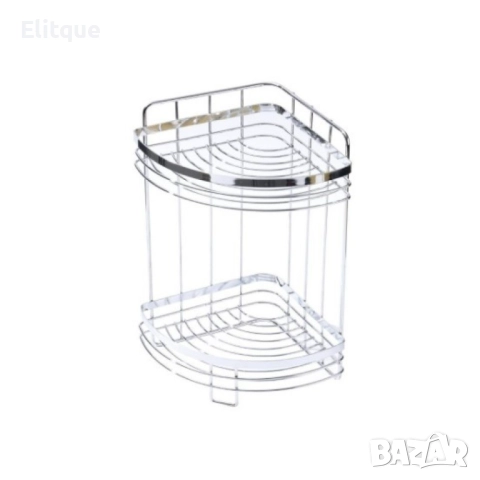 Етажерка за баня Rosberg R53001A2, 2нива/3нива ъгъл, 21x21x39см., снимка 4 - Други стоки за дома - 52888958
