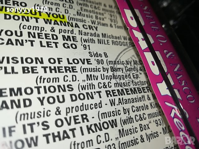 MARIAH CAREY 93/94 THE VERY BEST 1409221742, снимка 17 - Аудио касети - 38003282