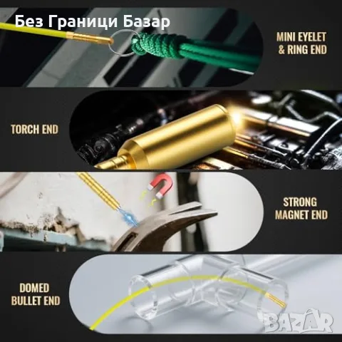 Нов 16M Комплект за прокарване на кабели 16 пръта 17 приставки електротехник, снимка 3 - Други инструменти - 56010491