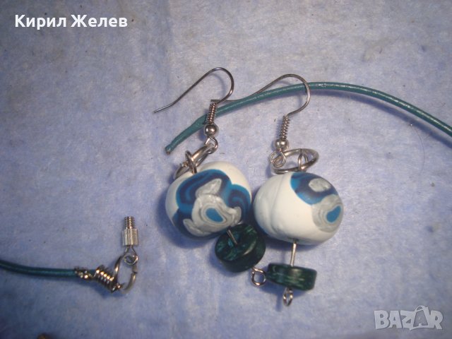 АРТ КОМПЛЕКТ ХЕНД МЕЙД НАКИТИ - КОЛИЕ ГРИВНА и ОБЕЦИ 4735, снимка 3 - Бижутерийни комплекти - 37072187