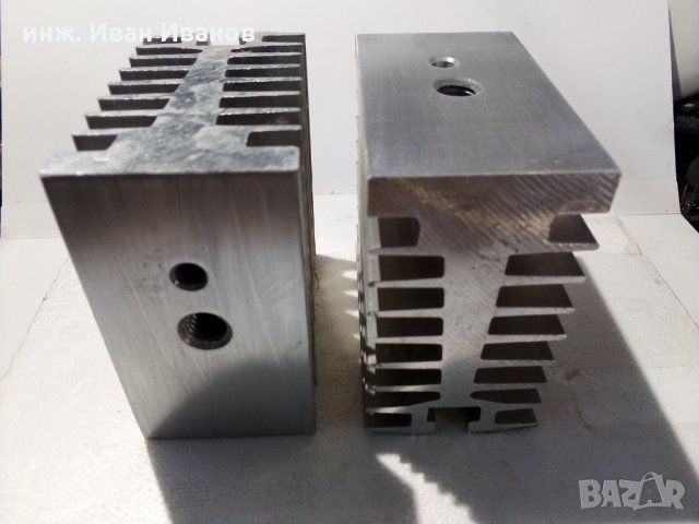 Екструдиран алуминиев радиатор за мощни диоди, триаци и тиристори