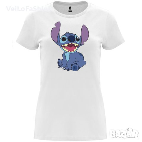 Нова дамска тениска със Стич (Stitch&Lilo) в четири цвята, снимка 3 - Тениски - 44495060