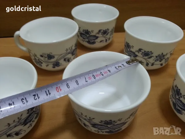 френски аркопал чаши за чай , снимка 5 - Антикварни и старинни предмети - 47389416