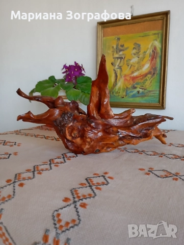 Авторски скулптури 7 бр., - пластика от дърво, ръчна изработка, уникати, 1987-1988 г., снимка 6 - Антикварни и старинни предмети - 47820573