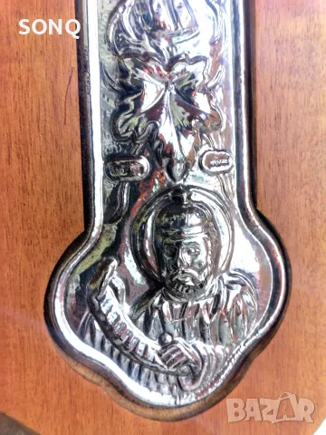 Красив Стар Посребрен Стенен Кръст, снимка 5 - Икони - 55805988