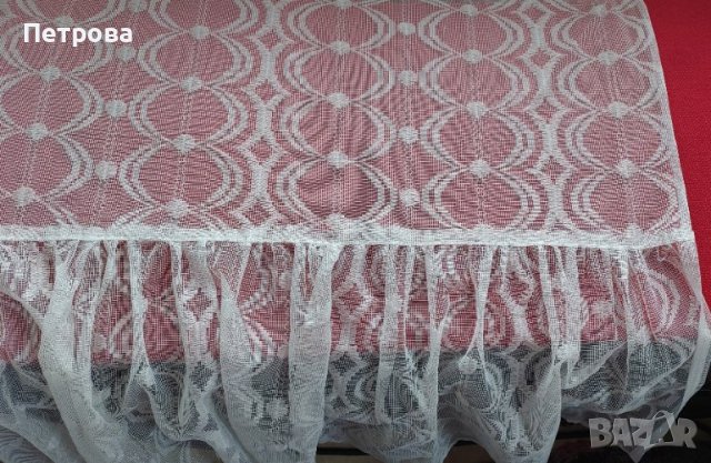 Дълга завеса бяла, прозрачна, готова за окачване, снимка 4 - Пердета и завеси - 39019787