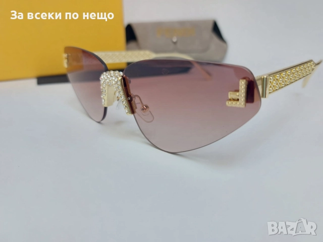 Fendi Слънчеви Очила С UV400 Защита С ПОДАРЪК🎁Кутия И Кърпичка - Различни Цветове Код LFS616, снимка 7 - Слънчеви и диоптрични очила - 51600129