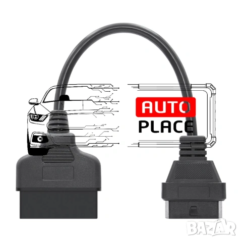 Кабел / Преходник / Адаптер за Toyota 22 Пина 22 Pin Тойота Delphi, снимка 3 - Аксесоари и консумативи - 53972425