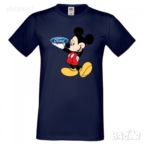 Мъжка тениска Mickey Mouse Ford, снимка 5 - Тениски - 36577349