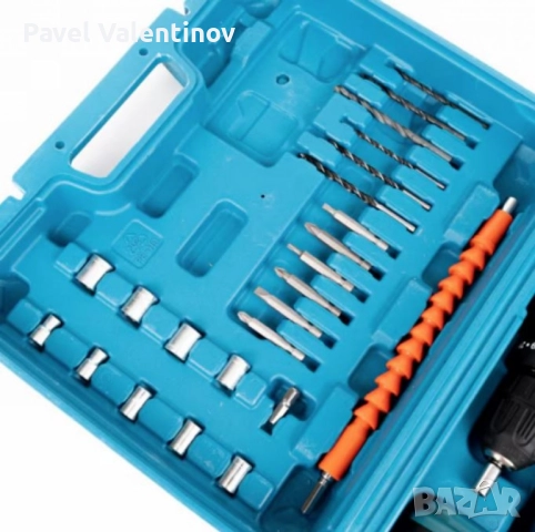 Акумулаторен винтоверт с две батерии и аксесоари, снимка 6 - Винтоверти - 51540180