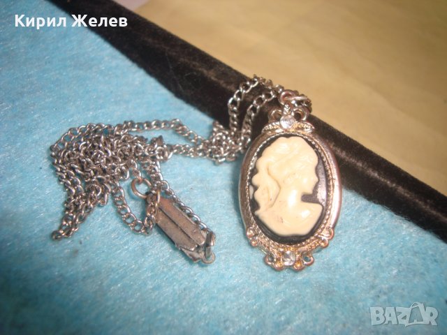 КАМЕЯ СТАР ВИКТОРИАНСКИ ПЕНДАНТ АНГЛИЯ ПОСРЕБРЕН МЕДЕН МАЙСТОРСКА ИЗРАБОТКА ВИНТИДЖ БИЖУ 26919, снимка 5 - Антикварни и старинни предмети - 34895423