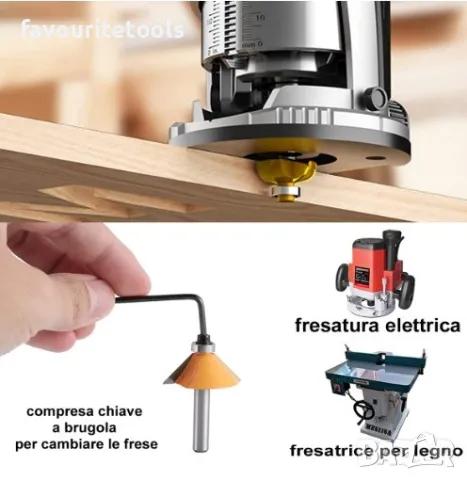 Комплект фрезери Tolsen ф8мм - 15бр., снимка 6 - Други инструменти - 40762472