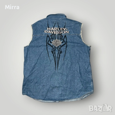 2006 Harley Davidson Denim Елек, снимка 2 - Суичъри - 52057251