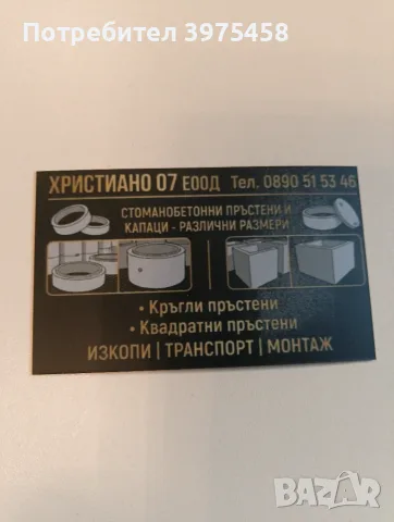 Бетони изделия собствено пройзводство, снимка 2 - ВИК - 56105106