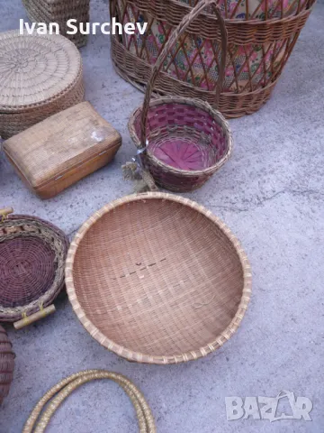 ЛОТ ПЛЕТЕНИ КОШОВЕ , ПАНЕРИ ,ЧАНТА И ДРУГИ, снимка 10 - Други ценни предмети - 47297009