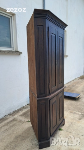 Ретро шкаф ъглов масив, снимка 3 - Шкафове - 51853901