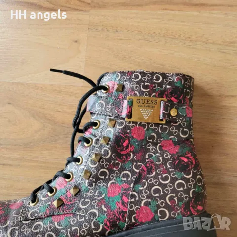 Guess чисто нови флорални ботушки, снимка 5 - Дамски ботуши - 47954635