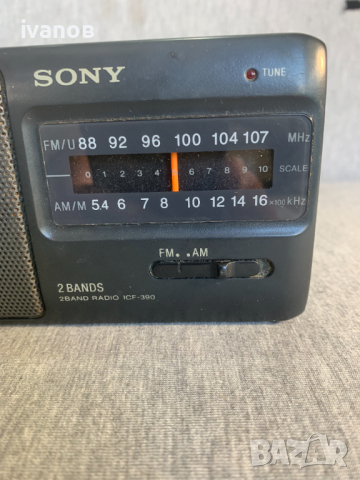 Радио  SONY ICF-390, снимка 2 - Радиокасетофони, транзистори - 44809056