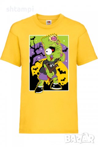 Детска тениска The Simpsons Bart Simpson 01,Halloween,Хелоуин,Празник,Забавление,Изненада,Обичаи,, снимка 8 - Детски тениски и потници - 38158090