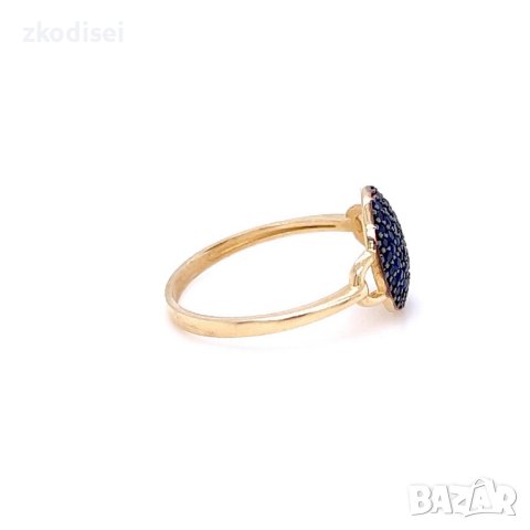 Златен дамски пръстен 1,82гр. размер:56 14кр. проба:585 модел:21865-1, снимка 2 - Пръстени - 44201884