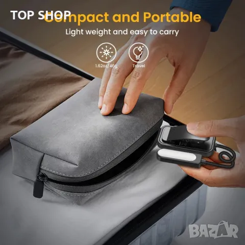 Лампа за книга GARITE, 10 LED димируема лампа за четене с щипка за книга, батерия с дълъг живот, аку, снимка 3 - Лед осветление - 48842540