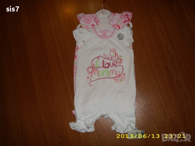 нови 2 ромпарчета за лятото от Geоrge-Англия по 10 лв., снимка 2 - Бебешки гащеризони - 52017459