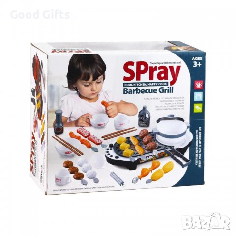 Детско барбекю грил сет с димен ефект, снимка 2 - Други - 38192257