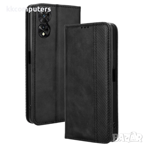 TCL 50 SE Retro Texture Wallet Калъф и Протектор, снимка 3 - Калъфи, кейсове - 52705914
