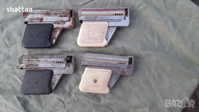 Стари бензинови запалки - 4 бр. пистолет IMCO 6900 Gunlite, снимка 2 - Запалки - 44350141