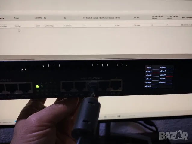Mikrotik RB2011UiAS-RM рутер, снимка 4 - Рутери - 56104678