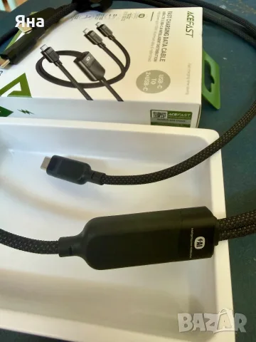Kабел Acefast C5 2в1 с USB-C - USB-C / USB-C , снимка 6 - USB кабели - 55723346