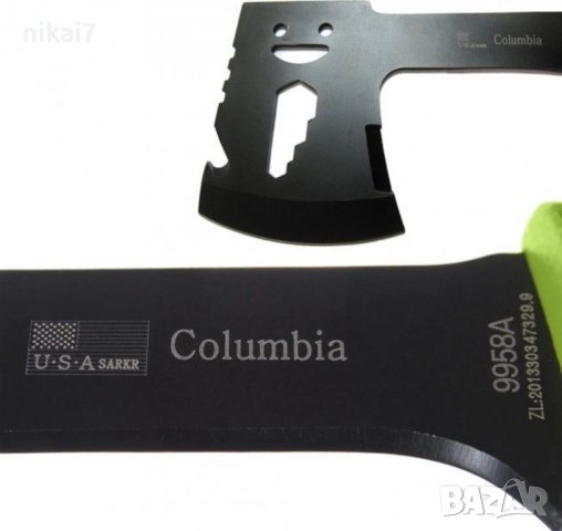 брадва туристическа мултитул инструмент оцеляване къмпинг USA Columbi, снимка 7 - Ножове - 42055222