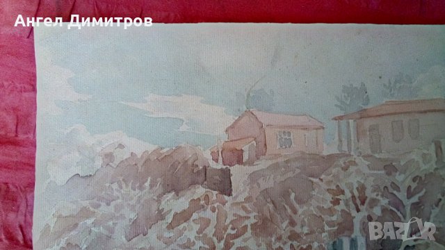 Ангел Ботев картина акварел , снимка 6 - Картини - 38999909