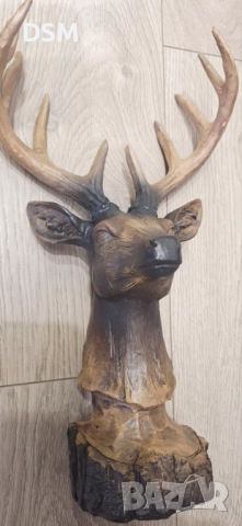 Нова Статуетка Елен - Трофей - Сувенир Еленче с Рога - 36см, снимка 6 - Статуетки - 51804530