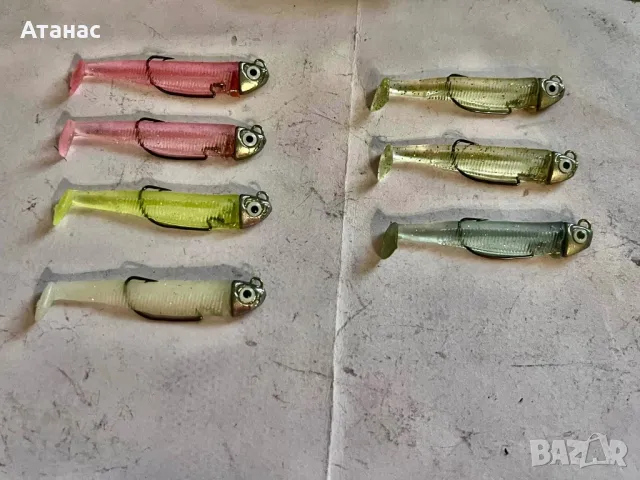 Силиконови примамки Blood Minnow, снимка 4 - Такъми - 40511915