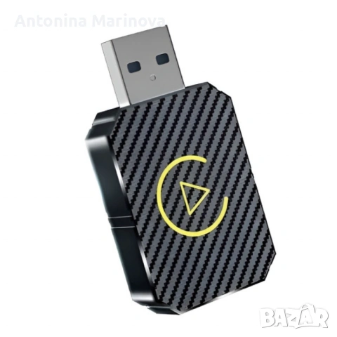 Безжичен адаптер за CarPlay и Android Auto – Plug & Play, Bluetooth 5.0, двулентов Wi-Fi 2.4/5GHz., снимка 2 - Аксесоари и консумативи - 53084439