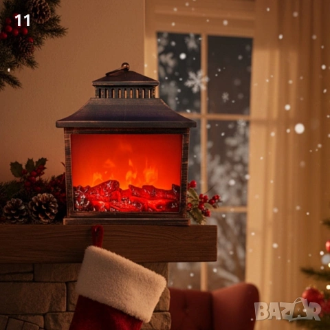 Декоративна камина с реалистичен горящ огън