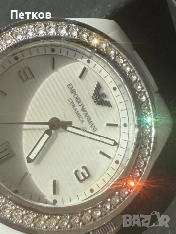 Часовник EMPORIO ARMANI Ceramica Leo AR 1426, снимка 7 - Дамски - 56058758