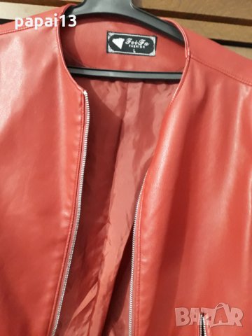 Кожено яке, снимка 3 - Якета - 34235301
