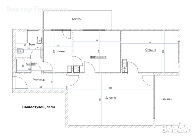 Продава 4-стаен апартамент в Шумен, снимка 3 - Апартаменти - 54106780
