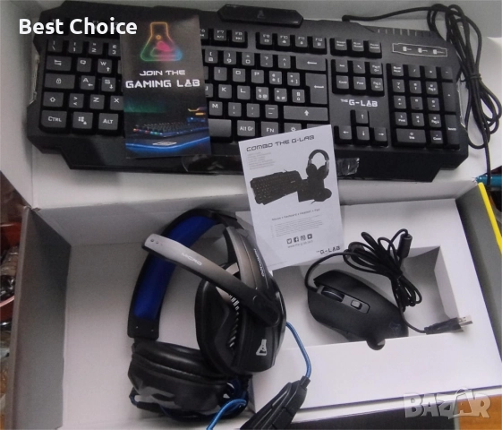 Геймърски комплект The G-Lab Combo Argon E, снимка 7 - Клавиатури и мишки - 52475727