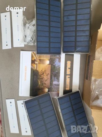 Соларни осветителни тела за огради NATPOW, 3 режима 3000K/4000K/6000K, 4 броя, снимка 9 - Соларни лампи - 50950103