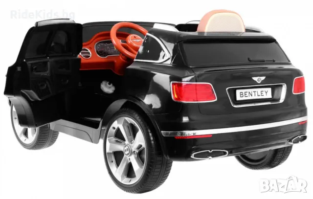 Bentley Bentayga 12V – Детски акумулаторен джип, Черен, EVA гуми, снимка 3 - Детски велосипеди, триколки и коли - 50428330