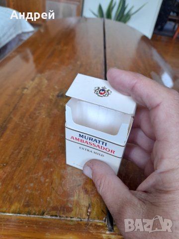Стара кутия от цигари Muratti, снимка 3 - Колекции - 42193596