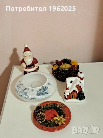 Коледни и Новогодишни Свещници