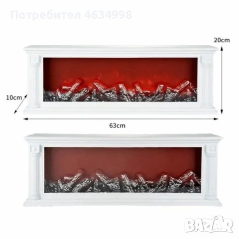 LED камина с ефект на жар , снимка 3 - Декорация за дома - 52235720